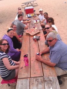 Group Picture at Picnic Table